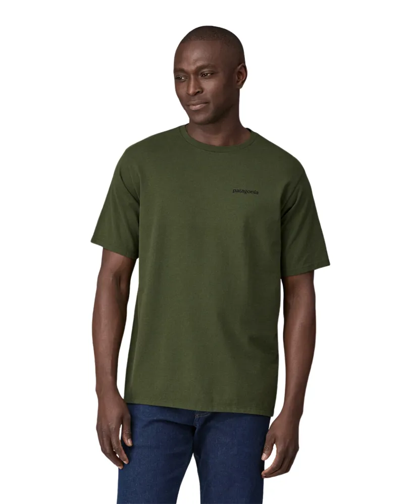 Patagonia Men's P-6 Logo Responsibili-Tee in Torrey Pine Green
