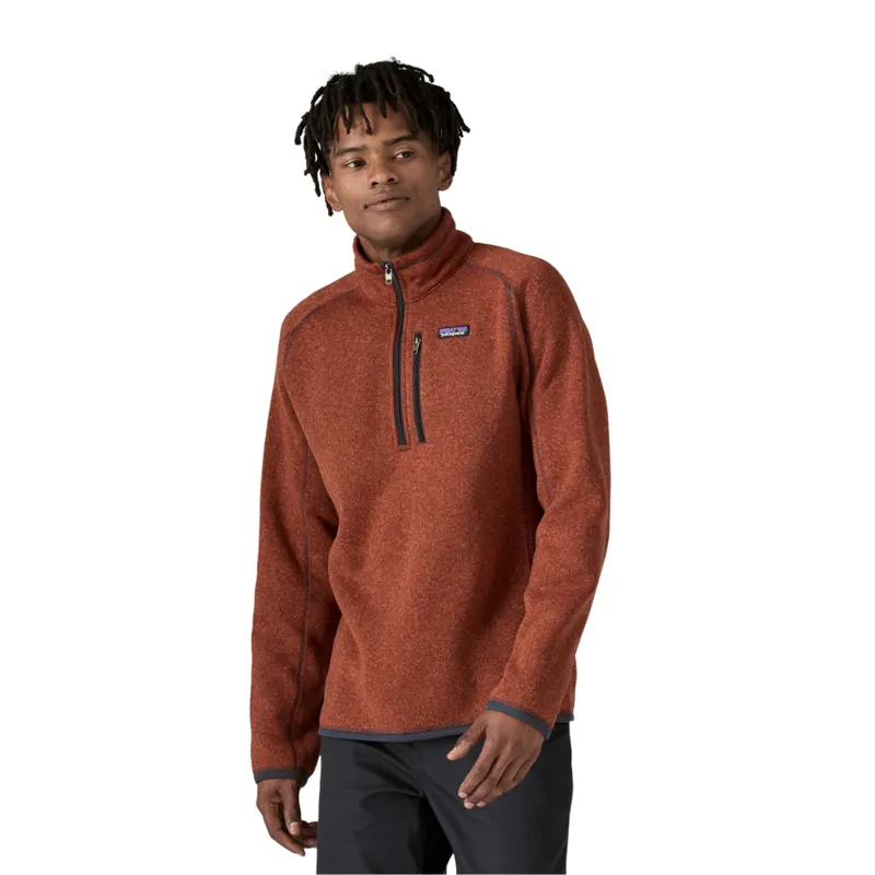Patagonia Men's Better Sweater 1/4 Zip in Burnished Red