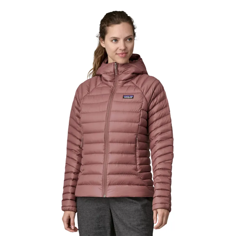 Patagonia Women's Down Sweater Hoody in Dulse Mauve