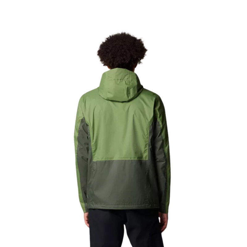 Columbia Mens Pouring Adventure III Jacket in Canteen / Greenscape-1