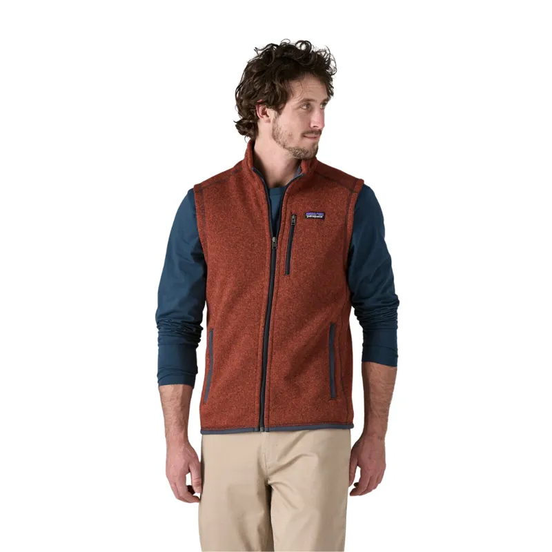 Patagonia Mens Better Sweater Vest in Burnished Red