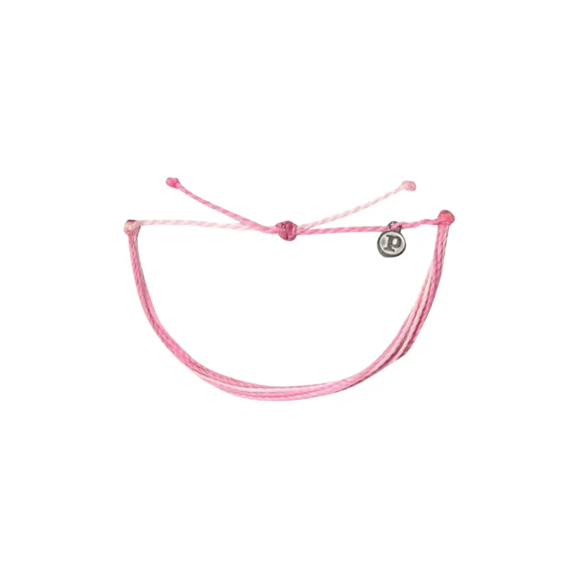 Pura Vida Charity Bracelet in Boarding 4 Breast Cancer