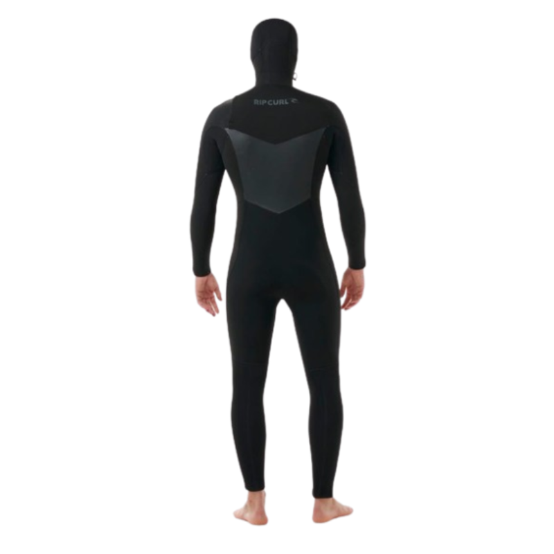 Rip Curl Mens Dawn Patrol Hood 5/4GB Chest Zip in Black-1