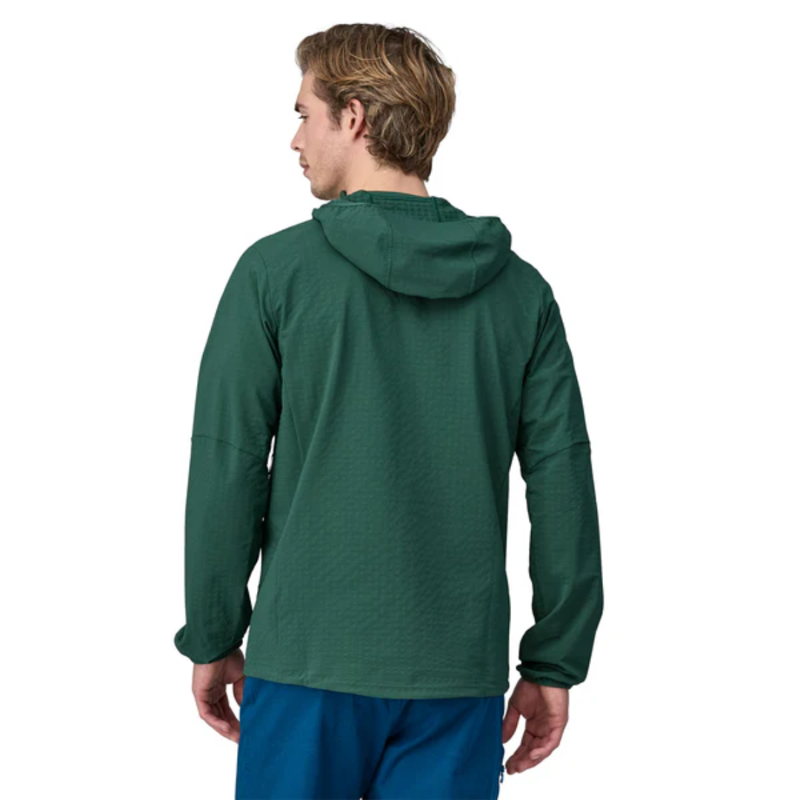 Patagonia Mens R1 TechFace Hoody in Conifer Green-1