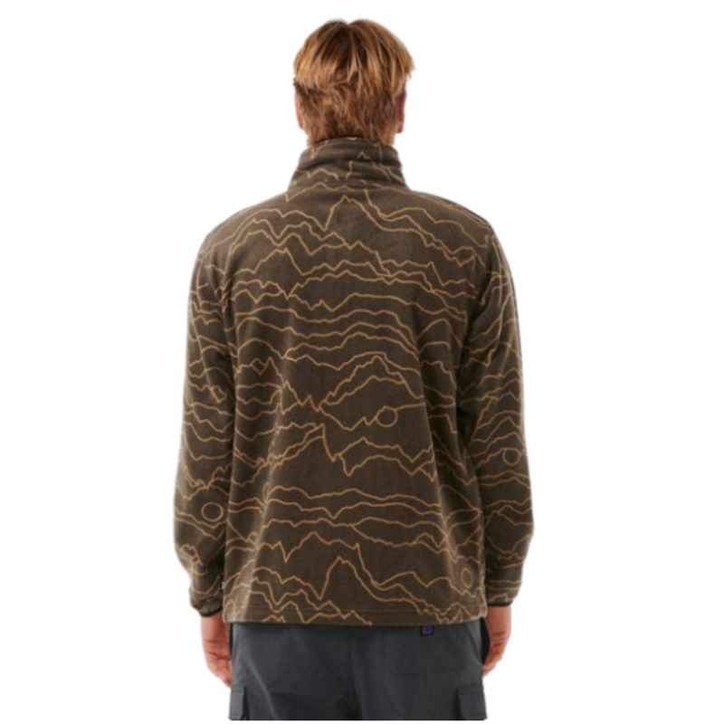 Rip Curl Mens Fun Times Polar Fleece in Rock-1