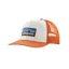 Patagonia P-6 Logo Trucker Hat in White / Redtail Rust