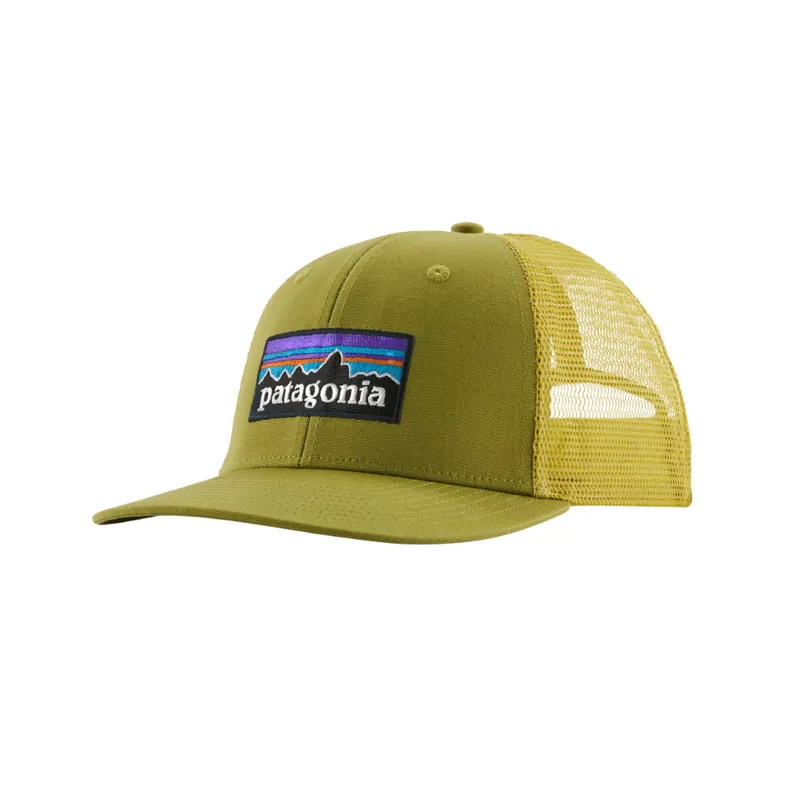 Patagonia P-6 Logo Trucker Hat in Graze Green