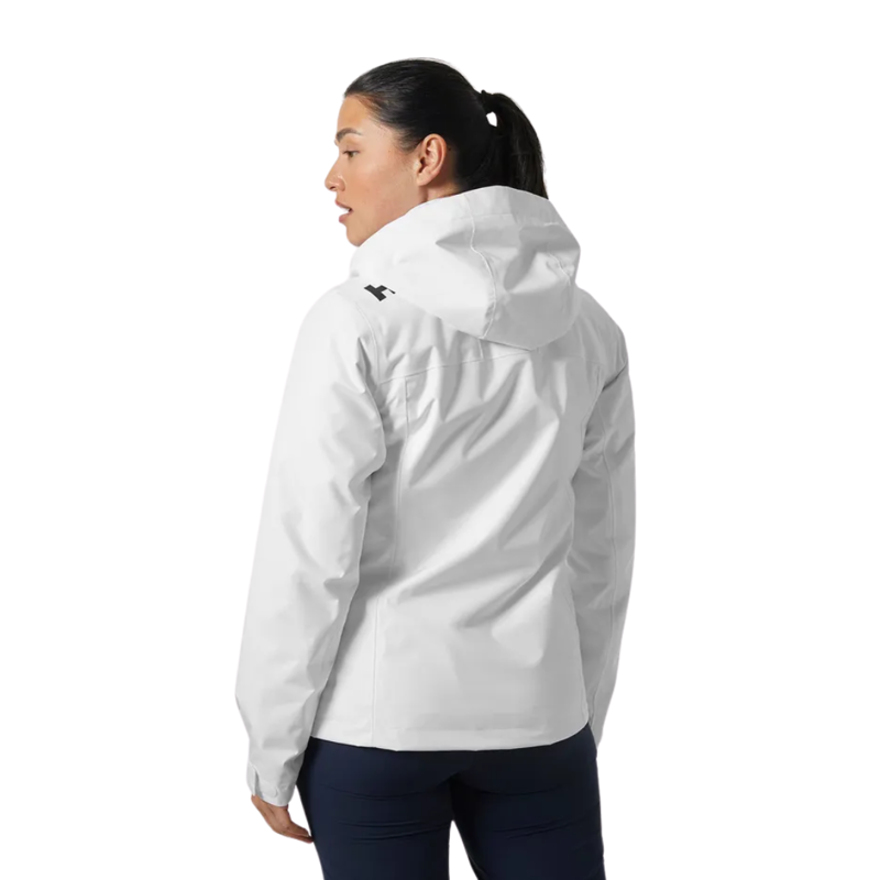 Helly Hansen Womens Crew Hooded Midlayer Jacket 2.0 in White-1