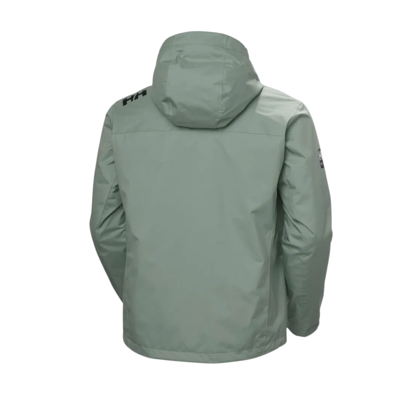 Helly Hansen Mens Crew Hooded Midlayer Jacket 2 in Grey Cactus-1