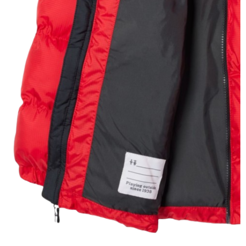 Columbia Kids Puffect II Jacket in Mountain Red / Black-2