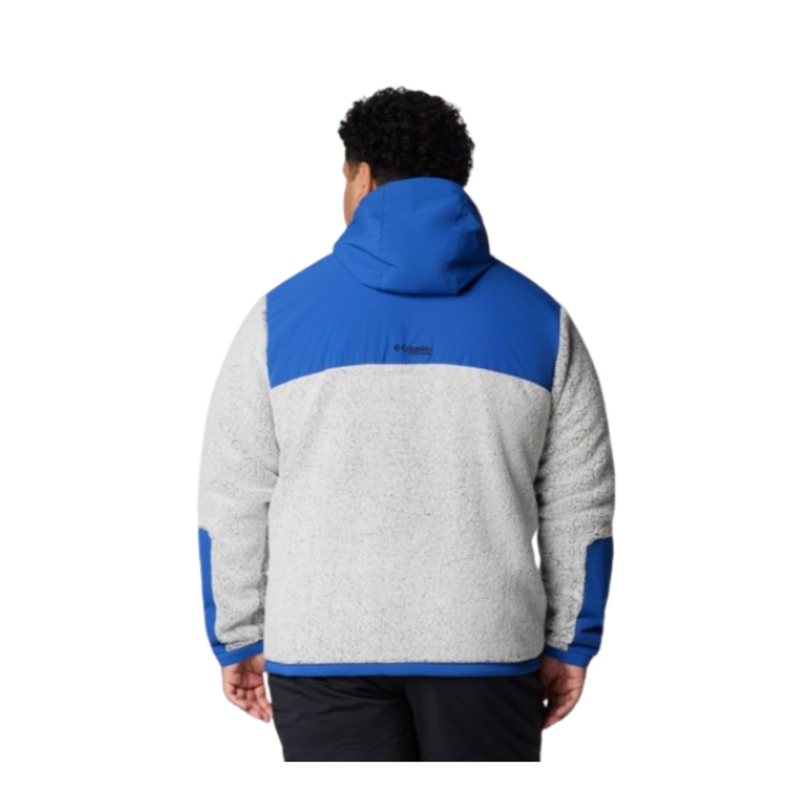 Columbia Mens Arctic Crest Sherpa Full Zip in Mountain Blue / White / Black-1