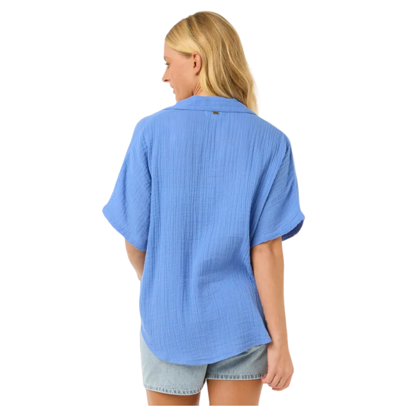 Ripcurl Womens Premium Surf S/S Shirt in Blue-1