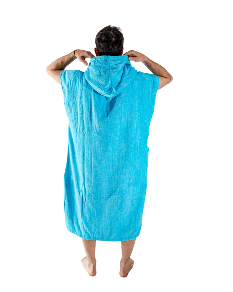 All In Classic Flash Poncho in Turquoise-1