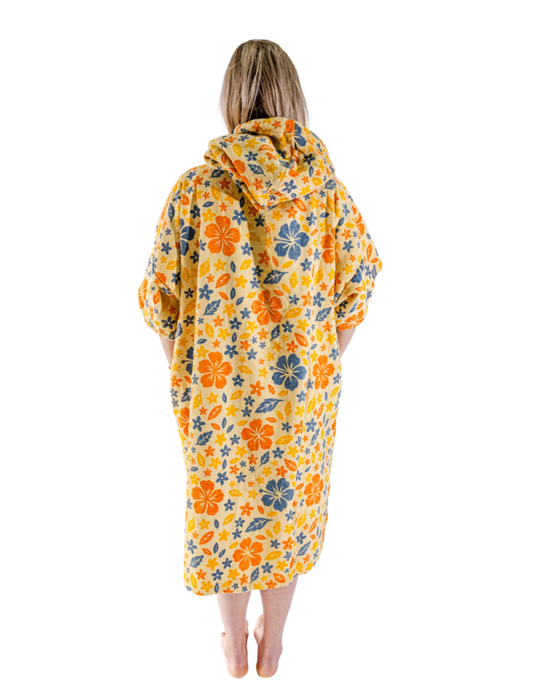 All In Womens T Poncho in Flore-1