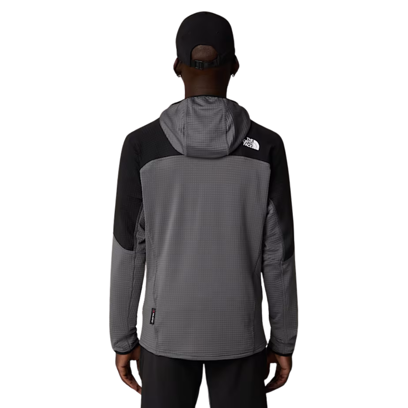 The North Face Mens Stormgap Powergrid Hoodie in Smoked Pearl / TNF Black-1