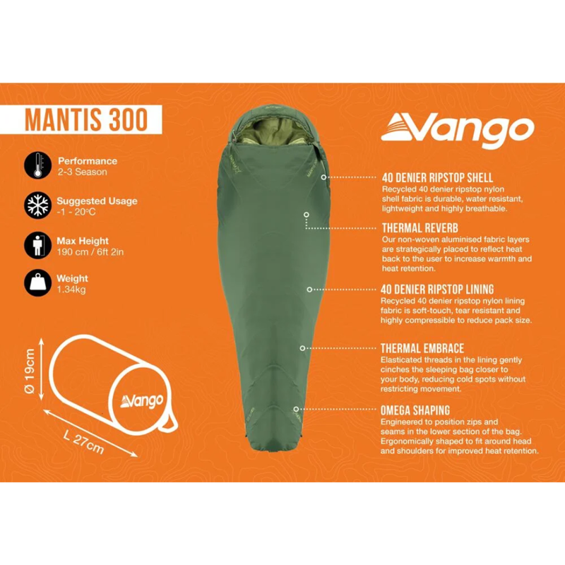 Vango Mantis 300 in Pine Green-1