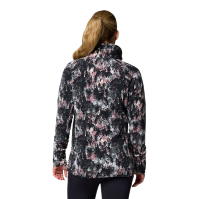 Columbia Womens Glacial IV Print 1/2 Zip in Snowdrift Timber-1