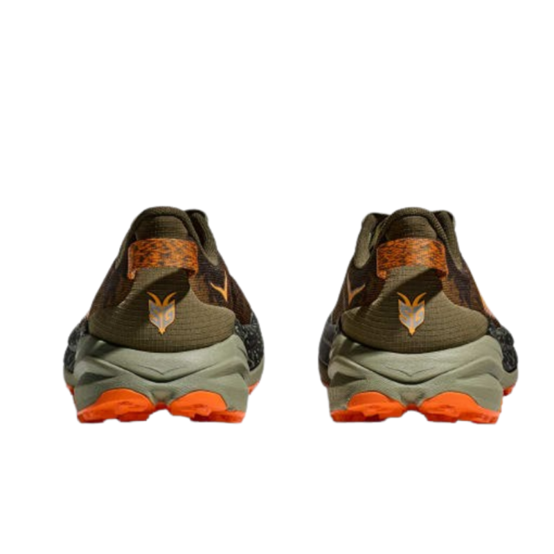 Hoka Mens Speedgoat 6 in Antique Olive / Squash-1