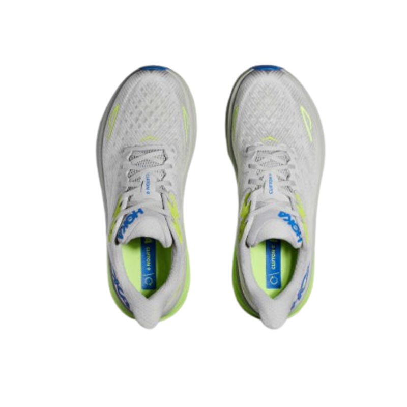 Hoka Mens Clifton 9 In Stardust / Electric Cobalt-1