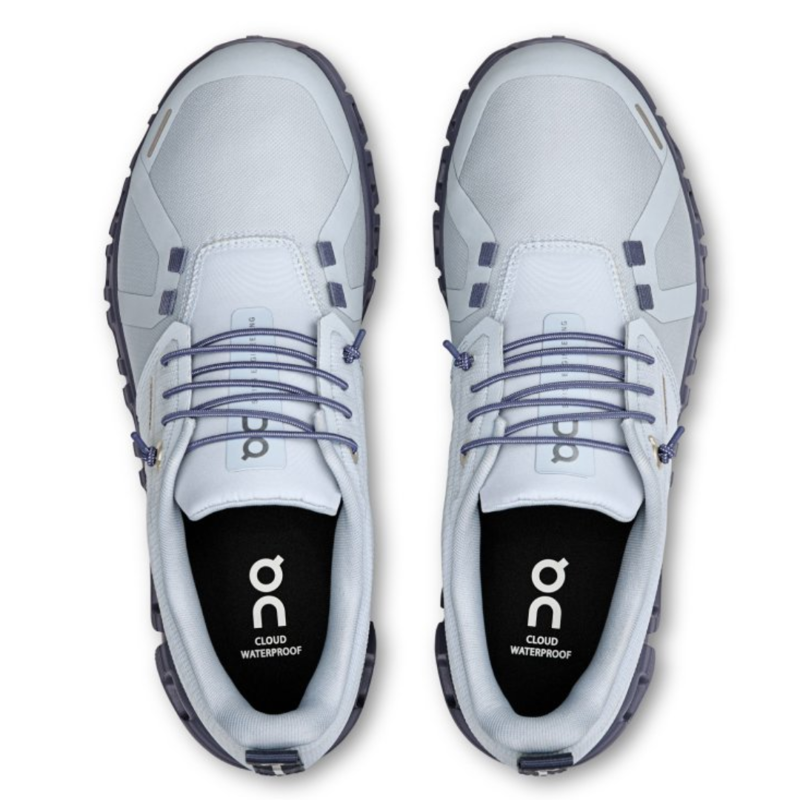 On Women's Cloud 6 Waterproof Shoes in Heather / Metal-1