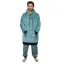 All-In Poncho Plaid in Blue Green