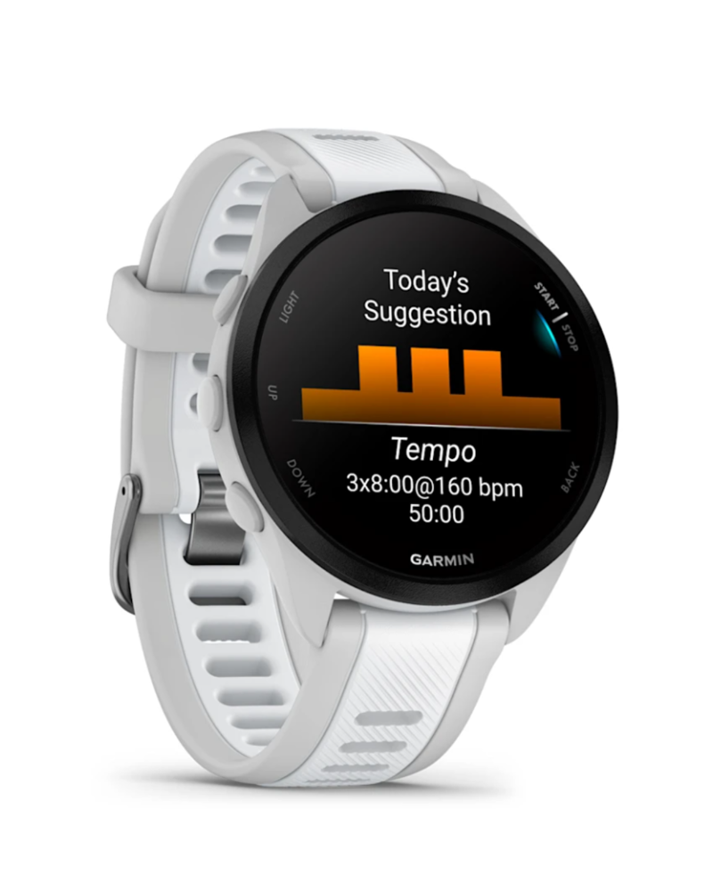Garmin Forerunner 165 in Mist Grey / Whitestone-2