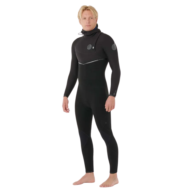 Rip Curl Mens E-Bomb Zip Free Hood 5/4 in Black