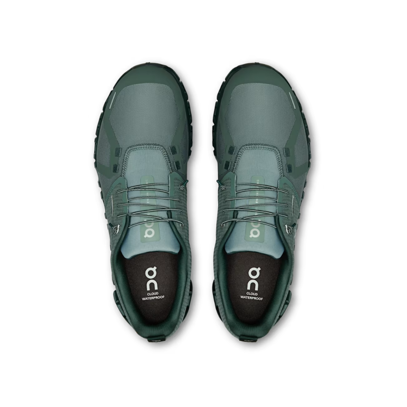 On Mens Cloud 6 Waterproof in Olive / Evergreen-1