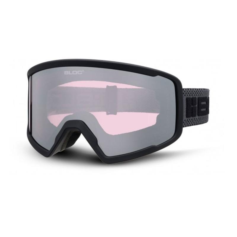 Bloc Sirus in Matt Black with Light Purple Mirror Silver Cat 2 Lens