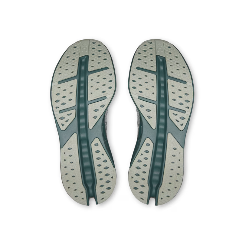 On Mens Cloudsurfer Max in Iceberg / Olive-2