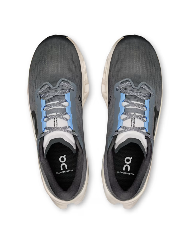 On Mens Cloudmonster 3 in Rock / Silver-1