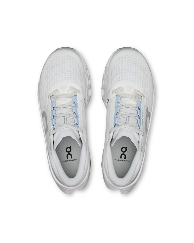 On Womens Cloudmonster 3 in White / Frost-1
