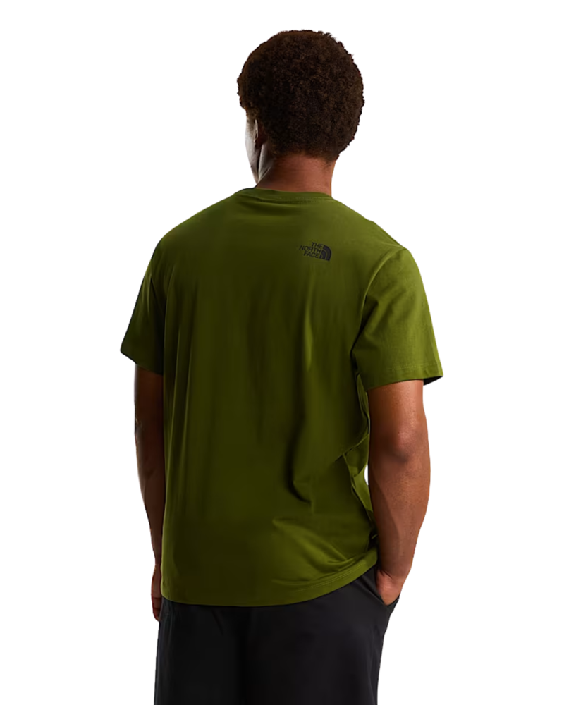 The North Face Mens Mountain Logo Relaxed S/S Tee in Woodland Green-1
