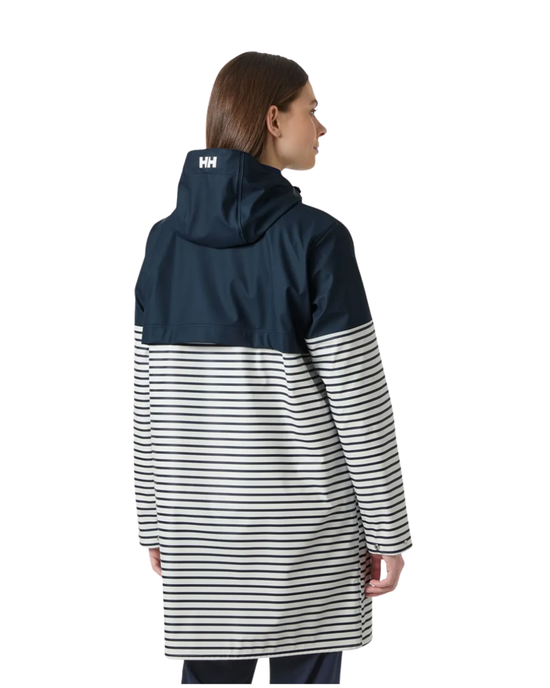 Helly Hansen Womens Moss Block PU Rain Coat in Navy-1