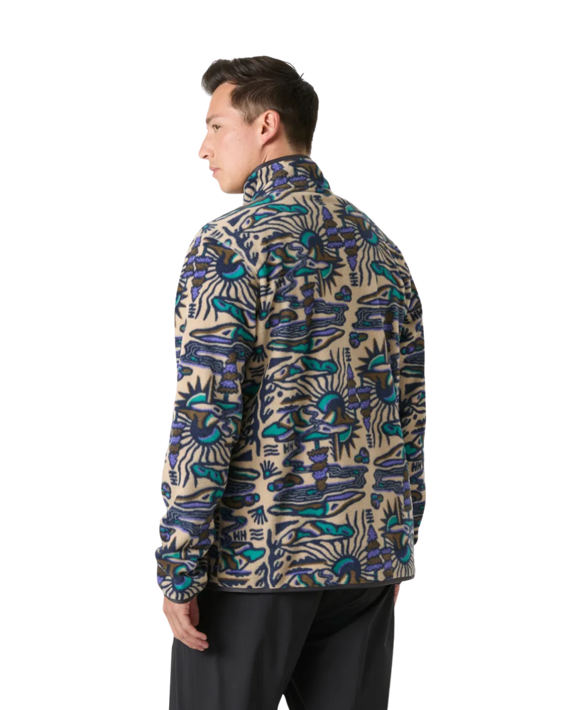 Helly Hansen Mens Maridalen Printed Fleece in HH Khaki Rayco Aop-1