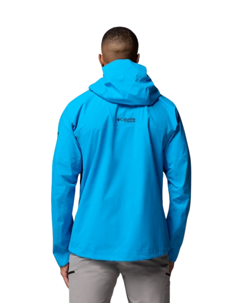 Columbia Mens Saudan Pro 3L Shell in Compass Blue-2