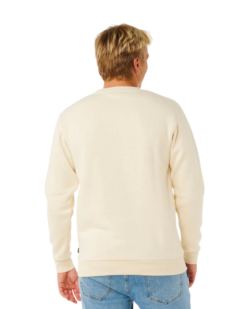Rip Curl Mens Classic Surf Crew in Bone-1