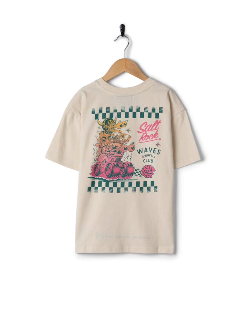 Saltrock Kids Creep Club Gradient Tee in Cream-1