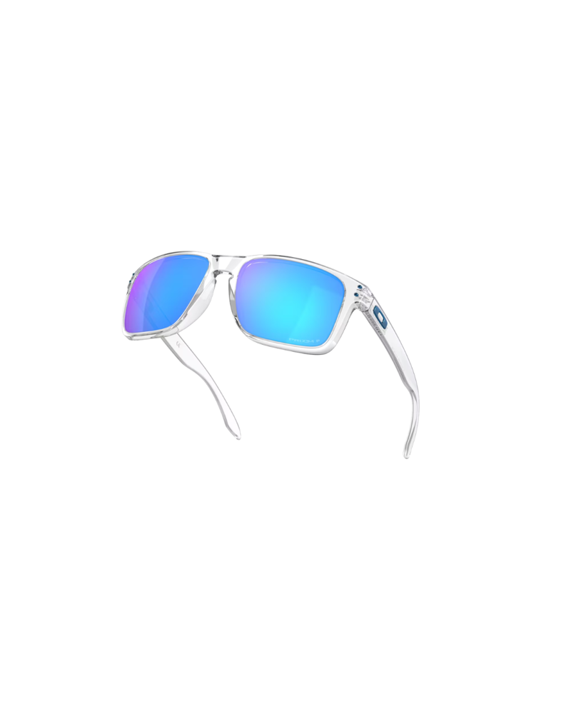 Oakley Holbrook XL in Polished Clear with Prizm Sapphire Iridium Polarized-2