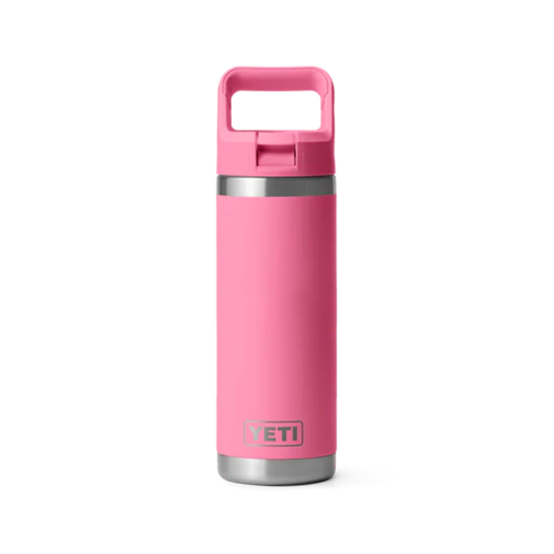 Yeti Rambler 18oz Straw Bottle in Harbor Pink