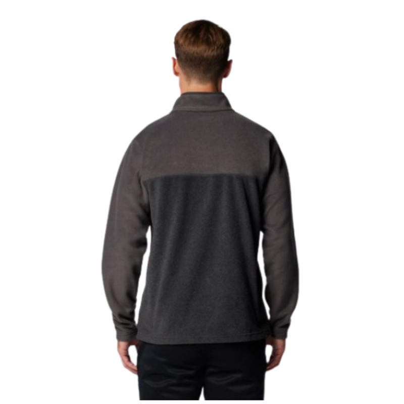 Columbia Mens Steens Mountain Half Snap II Fleece in Charcoal Heather-1