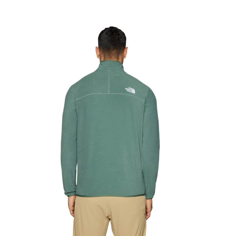 The North Face Mens 100 Glacier 1/4 Zip in Duck Green-1