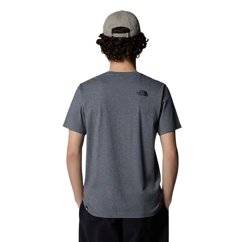 The North Face Mens S/S Simple Dome Tee in TNF Medium Grey Heather-1