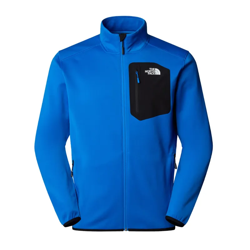 The North Face Mens Crest  Zip in Hero Blue / TNF Black