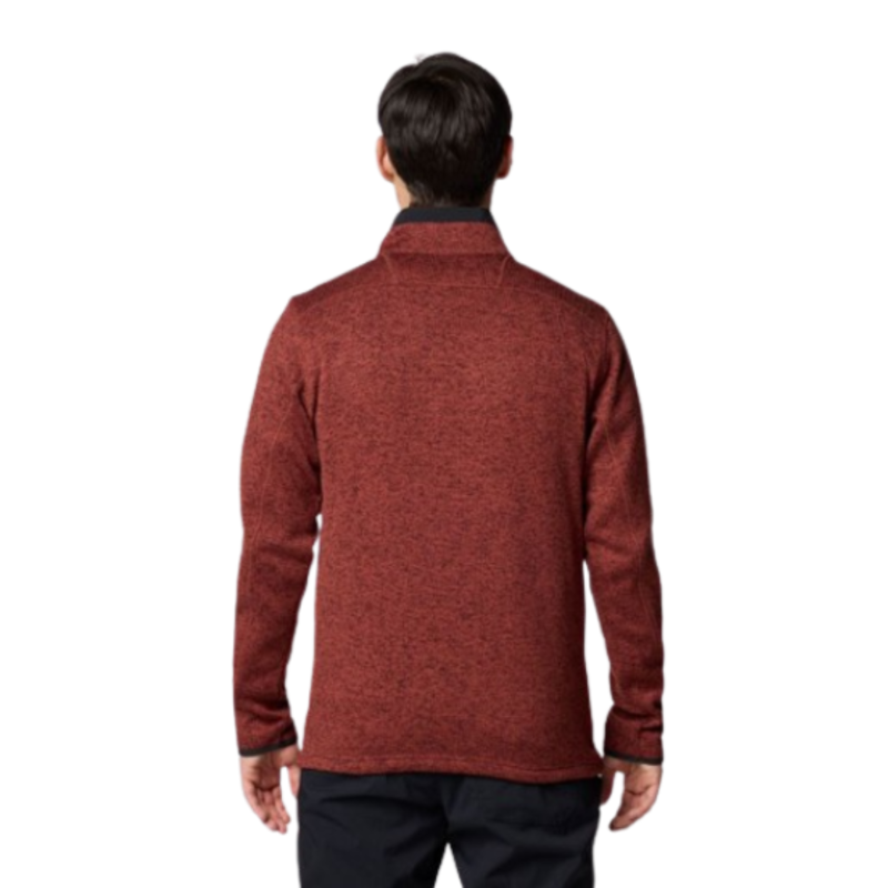 Columbia Mens Sweater Weather Full Zip in Spice Heather-1