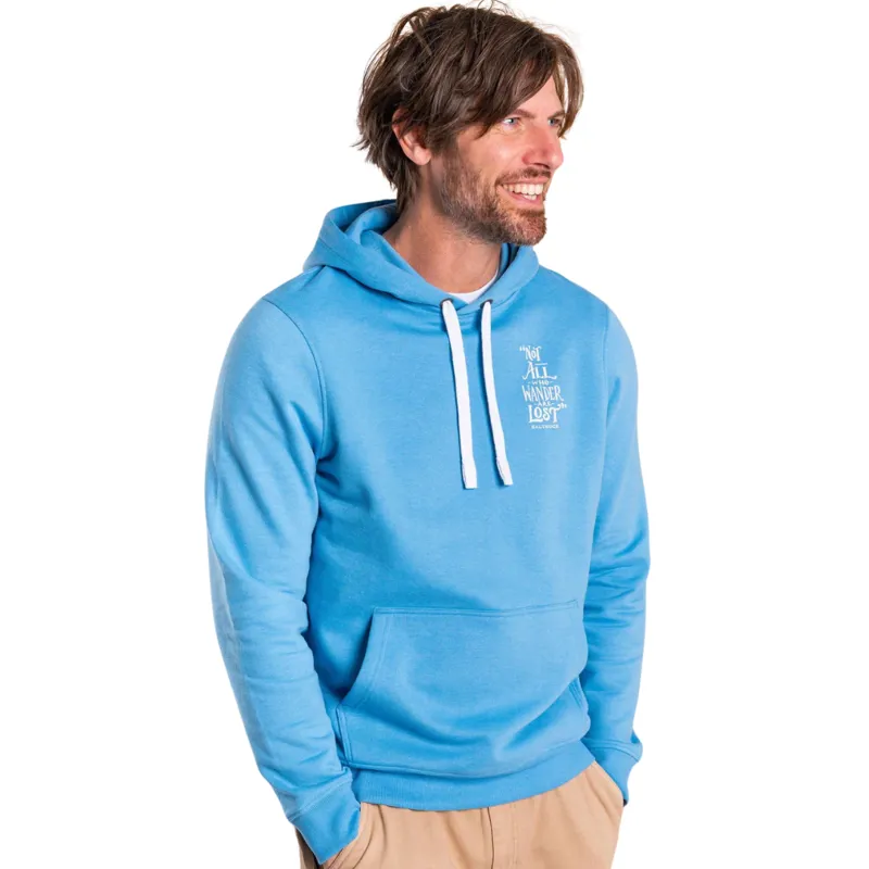 Saltrock Mens Lost Ships Pop Hoodie Light Blue