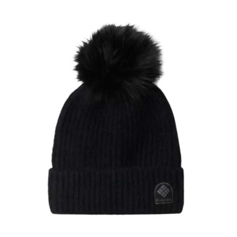 Columbia Winter Blur Pom Pom Beanie in Black