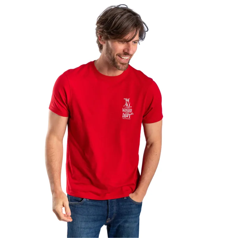 Saltrock Mens Lost Ships Tee in Red