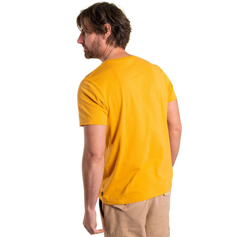 Saltrock Mens Retro Camper Tee in Gold-1