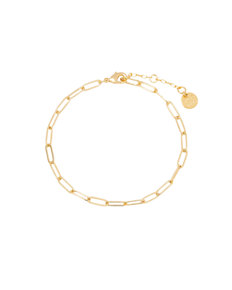 Pura Vida Harper Paperclip Chain Bracelet in Gold